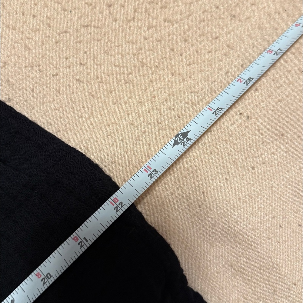 Eileen Fisher Black Gauze Short Sleeve Jumpsuit // Petite Large - Picture 9 of 9